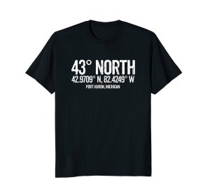 43 degrees north tee shirt