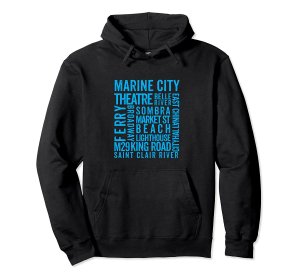 marine city hoodie--black